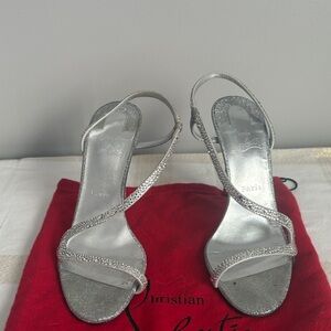 Crystal Heels 👠 Genuine Christian LOUBOUTIN  PARIS  SIZE 40, worn once.